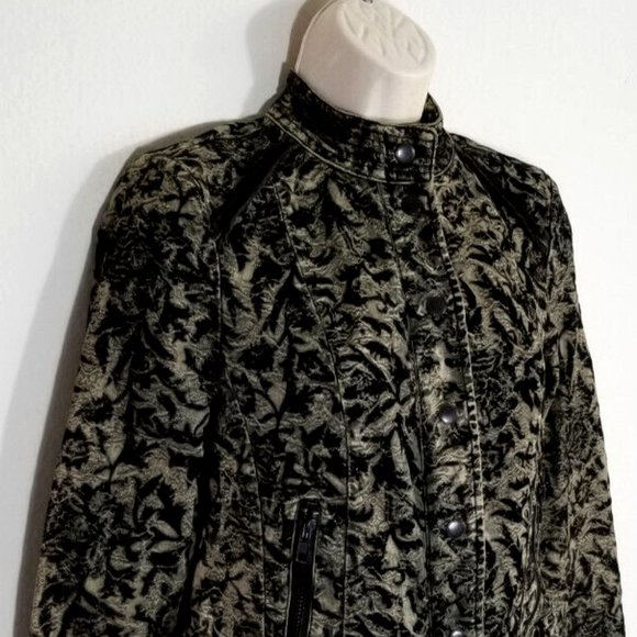 FREE PEOPLE "Follow the Flock" Motorcycle Jacket 5459E1M - Picture 2 of 16